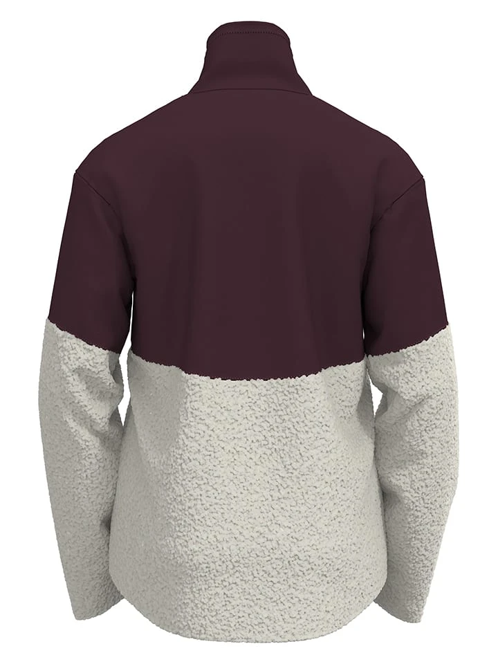 Odlo Fleecejacke "Halden Cosy" In Pflaume/ Creme 2 Odlo Fleecejacke "Halden Cosy" In Pflaume/ Creme – Bild 2