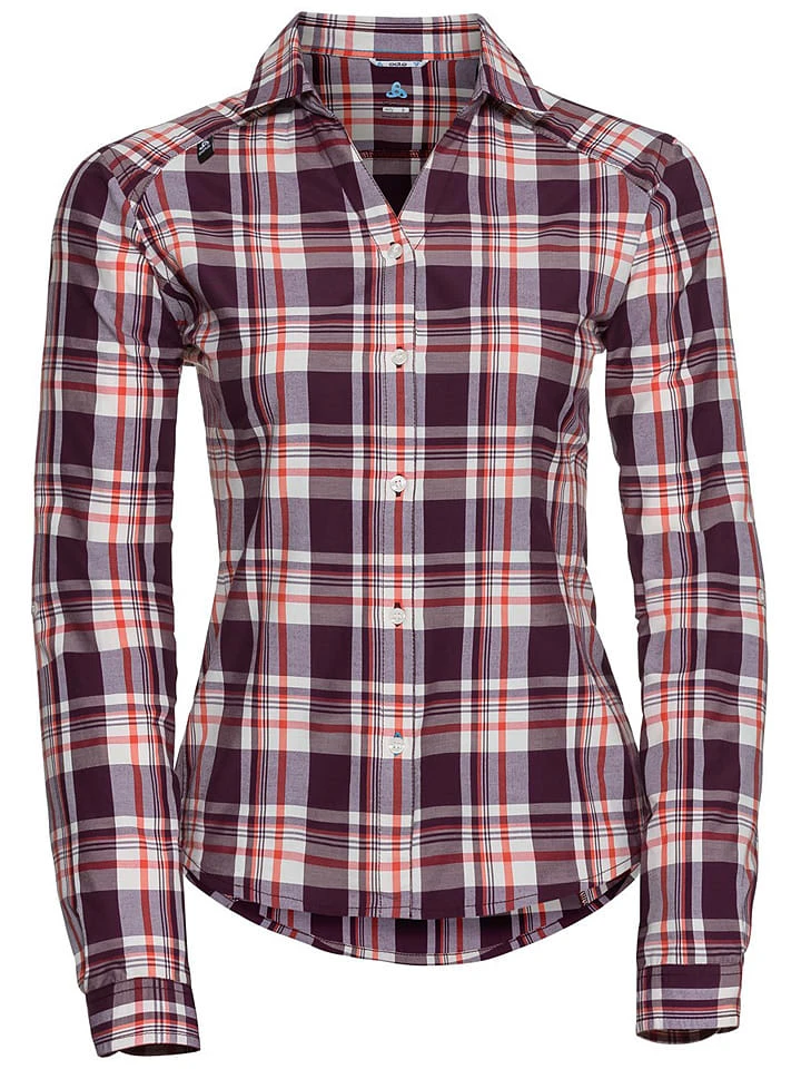 Odlo Funktionsbluse "Anmore" In Rot/ Weiß 1 Odlo Funktionsbluse "Anmore" In Rot/ Weiß