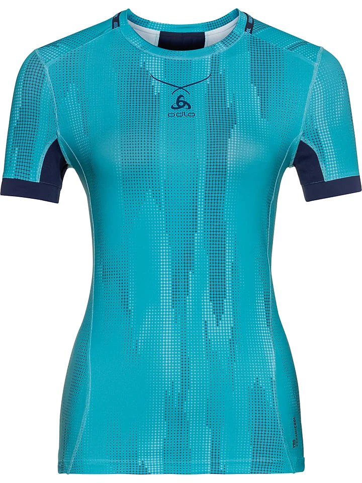 Odlo Funktionsunterhemd "Ceramicool Pro" In Türkis/ Dunkelblau 1 Odlo Funktionsunterhemd "Ceramicool Pro" In Türkis/ Dunkelblau