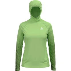 Odlo Kapuzenpullover ZEROWEIGHT CERAMIWARM In Grün