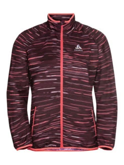 Odlo Laufjacke "Essential Light Print" In Bordeaux