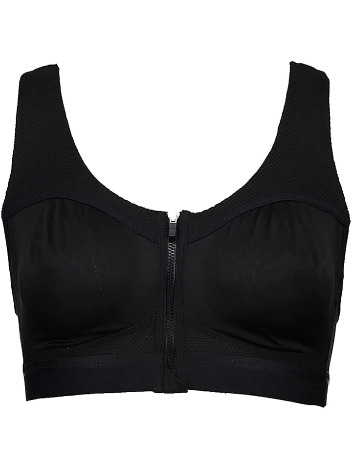 Odlo Sport-BH "Front Closure High" In Schwarz - High
