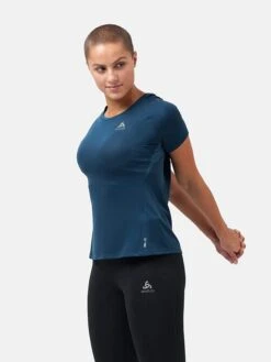 Odlo Trainingsshirt "Essential Chill-Tec" In Dunkelblau -Odlo odlo trainingsshirt essential chill tec in dunkelblau 2