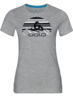 Odlo Trainingsshirt "Kumano Logo Light" In Grau