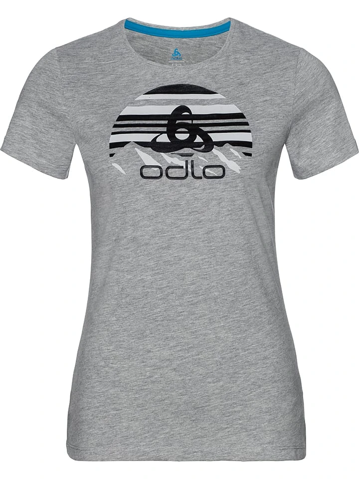 Odlo Trainingsshirt "Kumano Logo Light" In Grau 1 Odlo Trainingsshirt "Kumano Logo Light" In Grau