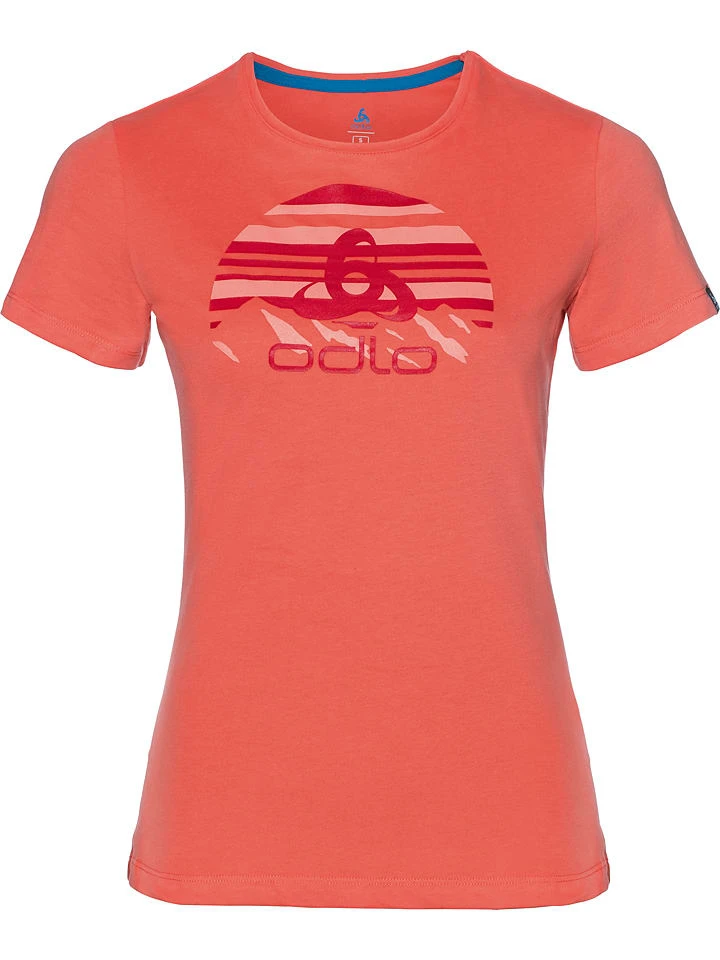 Odlo Trainingsshirt "Kumano Logo Light" In Koralle 1 Odlo Trainingsshirt "Kumano Logo Light" In Koralle